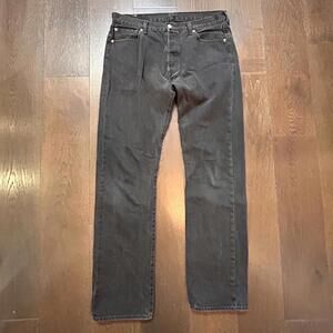 Levi's 501 Black Denim Jeans Men's Size 36/36 Button Fly